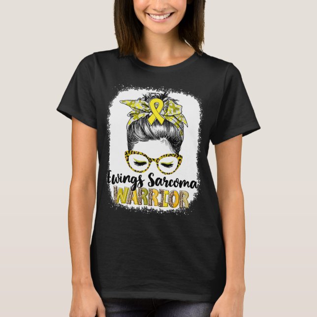 Camiseta Guerreiro de Sarcoma de Ewing com Coque Desarrumad (Frente)