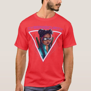 Camiseta Guerreiro de Segurança Cibernética Samurai Katana 