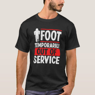 Camiseta Guerreiro de Sobrevivência de Pé Quebrado Humor de