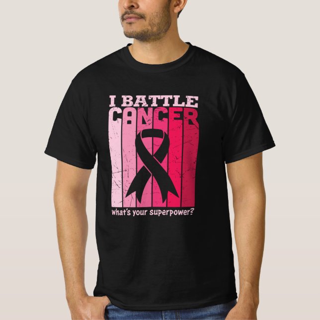 Camiseta Guerreiro de Suporte a Sobreviventes de câncer de  (Frente)