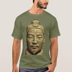 Camiseta Guerreiro de Terracota - Arte Dourada Antiga