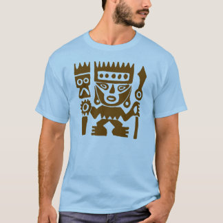 Camiseta Guerreiro de tiragem antigo de Peru