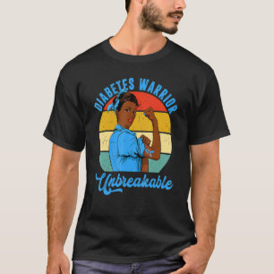 Camiseta Guerreiro Diabetes Sensibilização Inseparável Tipo
