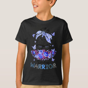Camiseta Guerreiro Diabetes T1D Mensagem Bun Hair Diabetes
