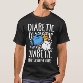 Camiseta Guerreiro Diabético Nunca Desiste
