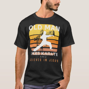 Camiseta Guerreiro Divino: Velhice rabugenta Jesus se move