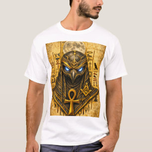 Camiseta Guerreiro do Ankh Egípcio Antigo – Máscara do Fara