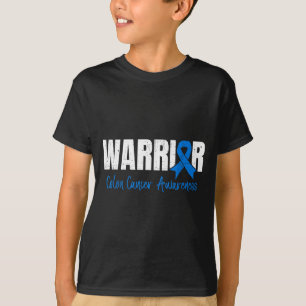 Camiseta guerreiro do câncer colorretal conscientização sob