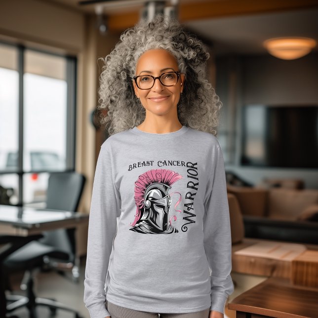 Camiseta Guerreiro do Cancer da Mama (Criador carregado)