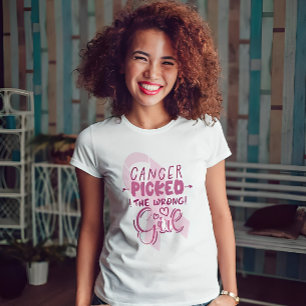Camiseta Guerreiro do Cancer da Mama - Consciência do Cance