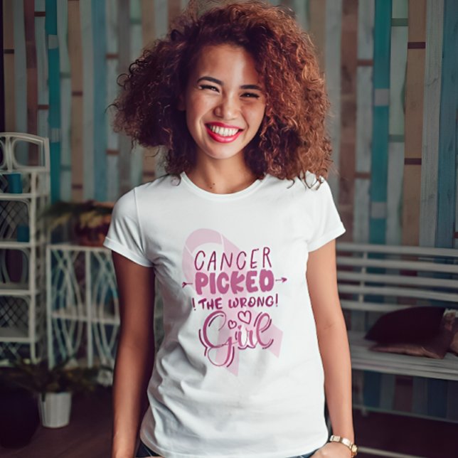 Camiseta Guerreiro do Cancer da Mama - Consciência do Cance (Criador carregado)