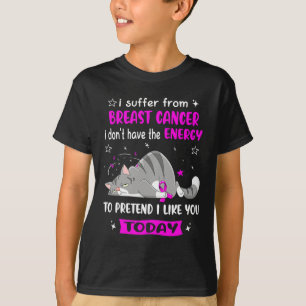 Camiseta Guerreiro do Cancer da Mama Que Eu Sofro De Cancer