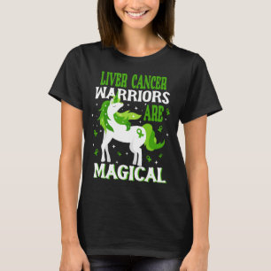 Camiseta Guerreiro do Câncer de figado Magical Unicorn