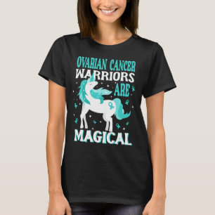 Camiseta Guerreiro do Câncer de ovário Magical Unicorn