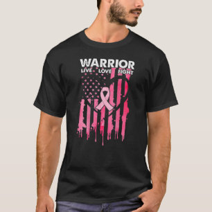 Camiseta Guerreiro do Cancer Vivo Contra a Bre Americana
