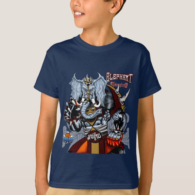 Camiseta Guerreiro do elefante - Muay-Tailandês - 3 (Frente)