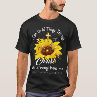 Camiseta Guerreiro do Tumor Cerebral Eu Posso Fazer Tudo