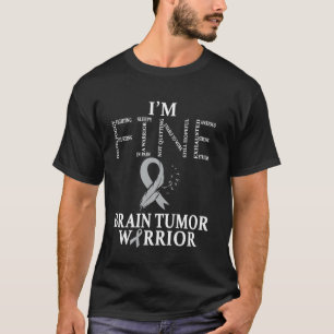 Camiseta Guerreiro do Tumor do Cérebro Eu estou bem