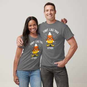 Camiseta Guerreiro dos EUA Angry Candy Corn Tee Eu não gost