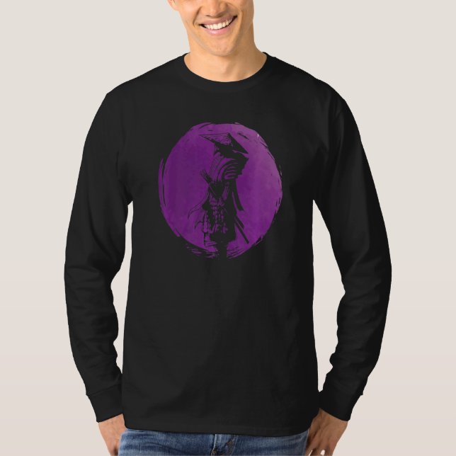 Camiseta Guerreiro Em Armor Samurai Com Espada (Frente)