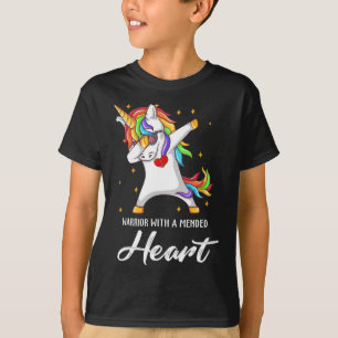 Camiseta Guerreiro Em Um Coração Mencionado Dabbing Unicorn