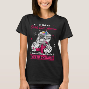 Camiseta Guerreiro engraçado da anemia falciforme do bicho-