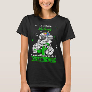 Camiseta Guerreiro Engraçado de Escoliose de Preguiça