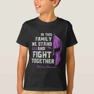 Camiseta Guerreiro Espartano de Conscientização do Suporte