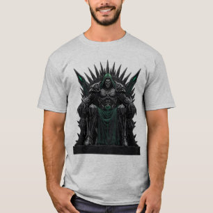 Camiseta Guerreiro Fantasia Verde Escuro Arte Gótica
