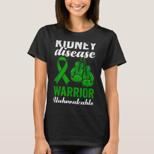 Camiseta Guerreiro forte da doença renal conscientização in