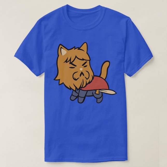 Camiseta Guerreiro Gato de Tobe Fonseca (Frente do Design)