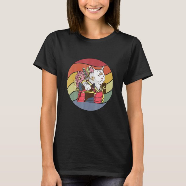 Camiseta Guerreiro Gato Samurai (Frente)
