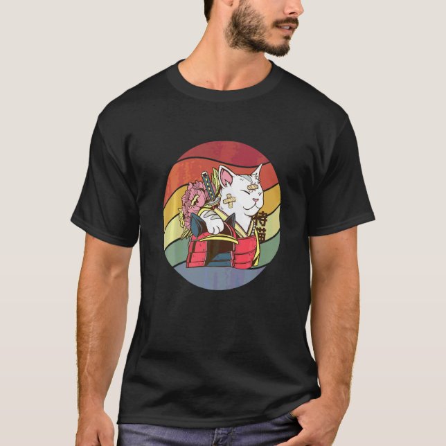 Camiseta Guerreiro Gato Samurai (Frente)