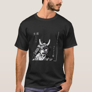Camiseta Guerreiro Gato Samurai Vintage Gato Ninja Japonês