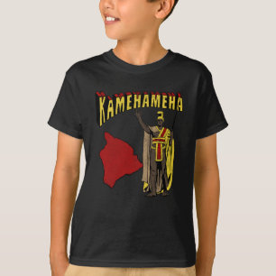 Camiseta Guerreiro havaiano, o chefe rei Kamehameha Vintage