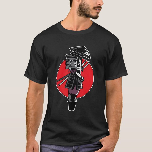 Camiseta Guerreiro Japonês E Combatente Samurai (Frente)