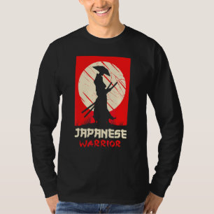 Camiseta Guerreiro Japonês Ninja Samurai Mancha de Sangue K