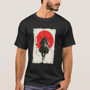 Camiseta Guerreiro Japonês Ukiyo-e Cavaleiro de Gato Samura