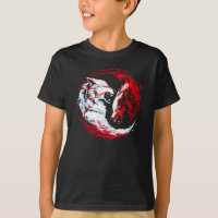 Guerreiro Lobo Cósmico Branco Vermelho