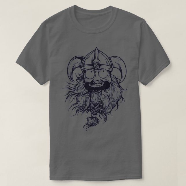 Camiseta Guerreiro Louco Viking Helm Nordic Berserker (Frente do Design)