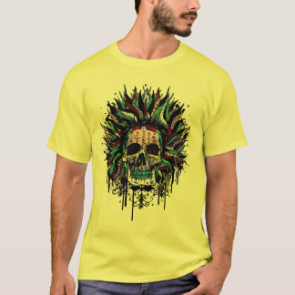 Camiseta Guerreiro mágico do crânio do Voodoo