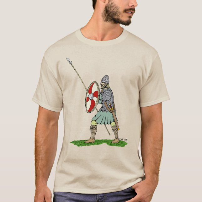 Camiseta Guerreiro Medieval Inglês/Saxão (Frente)