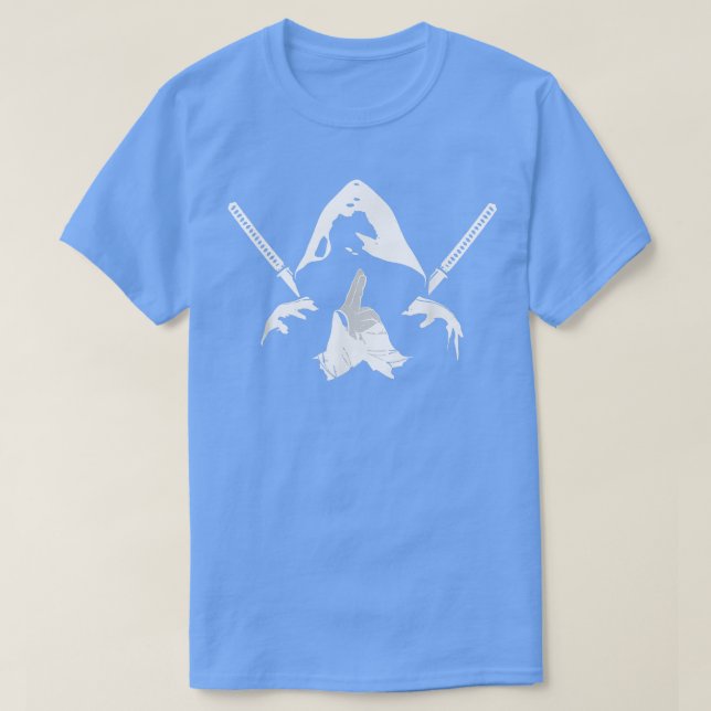 Camiseta guerreiro Ninja bushido samurai caça-espadas maric (Frente do Design)