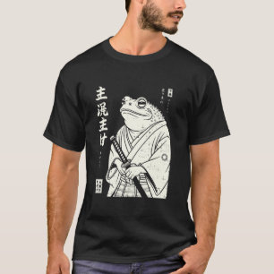 Camiseta Guerreiro Ninja Samurai Japonês Sapo Homens Menino