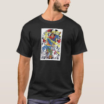 Guerreiro Samurai com Desenho de Tatuagem de Lança