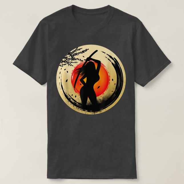 Camiseta Guerreiro Samurai do Japão572 (Frente do Design)