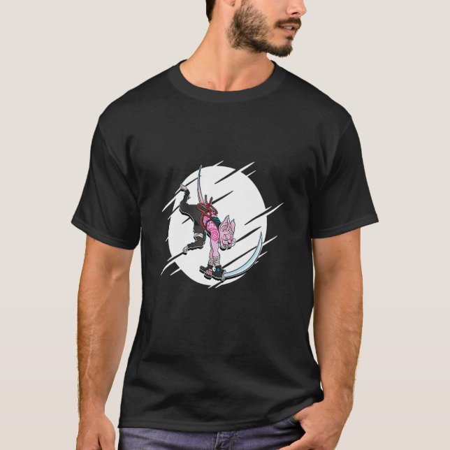 Camiseta Guerreiro Samurai Gato Sphynx (Frente)