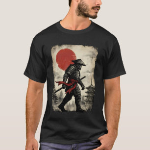 Camiseta Guerreiro Samurai Pé-grande Sasquatch Ukiyo-e Japo