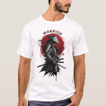 Guerreiro Samurai Sol Nascente Estilo de Tinta Jap