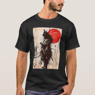 Camiseta Guerreiro Samurai Vintage Código Bushido Espada Ja